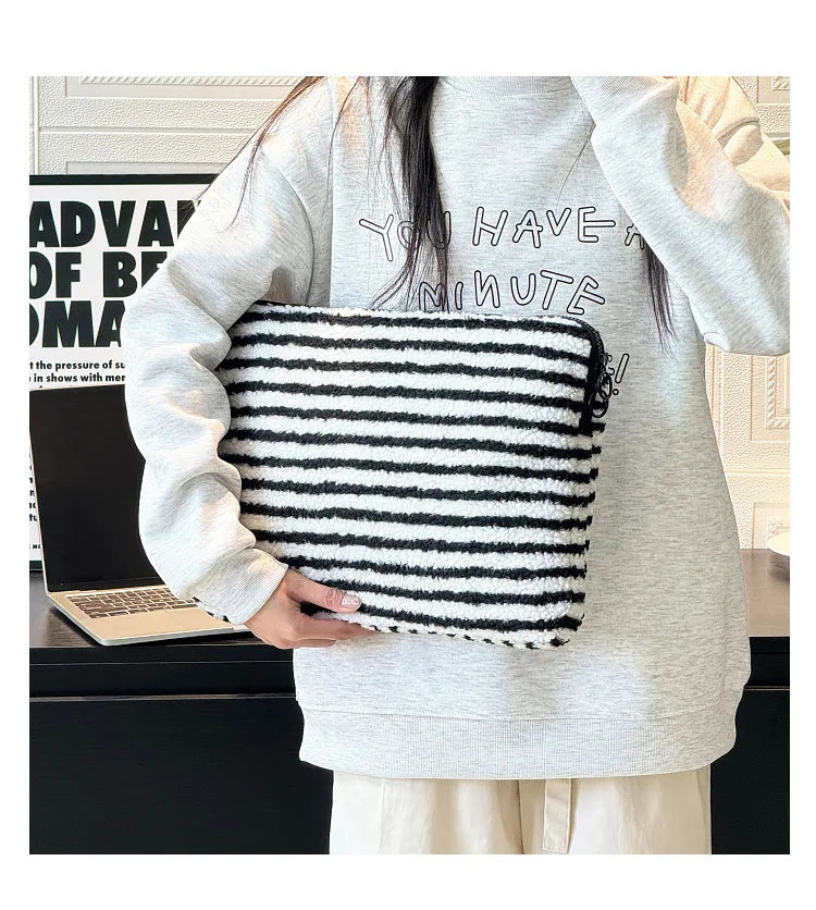 Plush Liner Bag Tablet Laptop Case For Ipad Pro11 Air6 4 510.9 Macbook Air13.3 Pro14 Xiaomi Huawei Samsung15.6 Laptop Sleeve