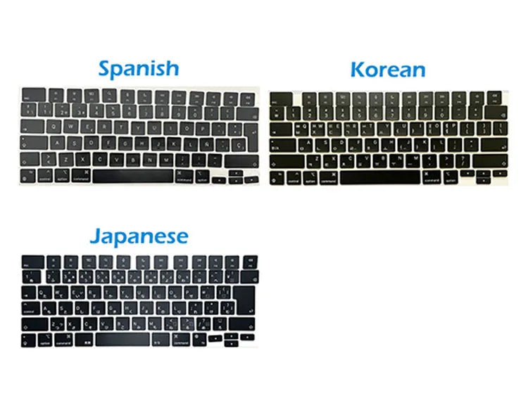Laptop A2442 A2485 A2779 A2780 A2918 A2992 A2991 Keycaps Keys Key Cap Set for Macbook Pro M1 M2 M3 14" 16" Keyboard Repair