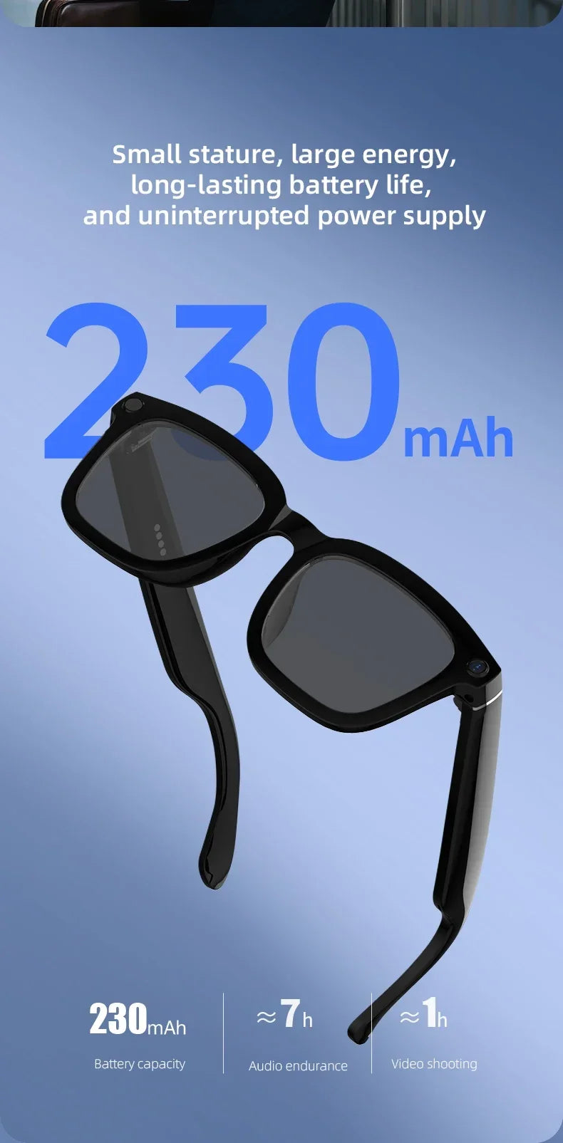 V03-T5 Smart AI Glasses HD Camera 1080P Video Recorder Life Waterproof Al Voice Translation Bluetooth Call Sunglasses Glasses