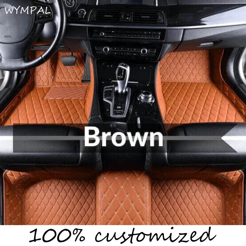 Car Mats Floor For Hyundai Kona Electric OS 2018 2019 2020 2021 2022 Anti Dirt Protective Carpets Leather Mats Car Accessoriess