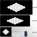 900x400 Geometric Art Large Gaming Mouse Pad Gamer Big Mouse Mat Computer Gaming Locking Edge MousePad Keyboard Desk Mice Pads