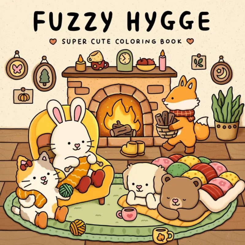 Best-selling cute coloring book for adults and teenagers, a comfortable and relaxing time coloring book