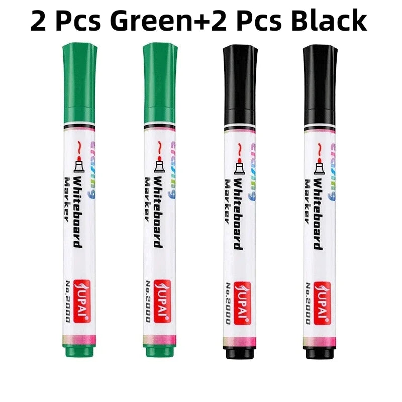 4Pcs/Set Erasable Magnetic Whiteboard Marker Pen Blackboard Marker Chalk Glass Ceramics Office School Art Marker Stationery