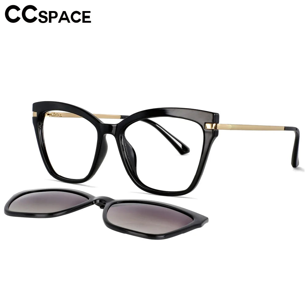 Polarized Flip-on Sunglasses Men Women Fashion Computer Eyeglasses TR90 Anti Blue Light Glasses Frames 53684