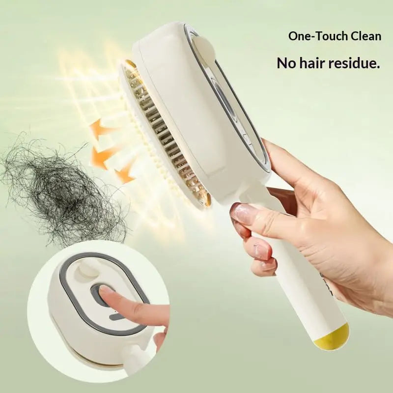 Electric Steam Brush for Hair Rechargeable Hair Brush with Water Spray Reduce Frizz Detangling & Anti-Static Hair Brush