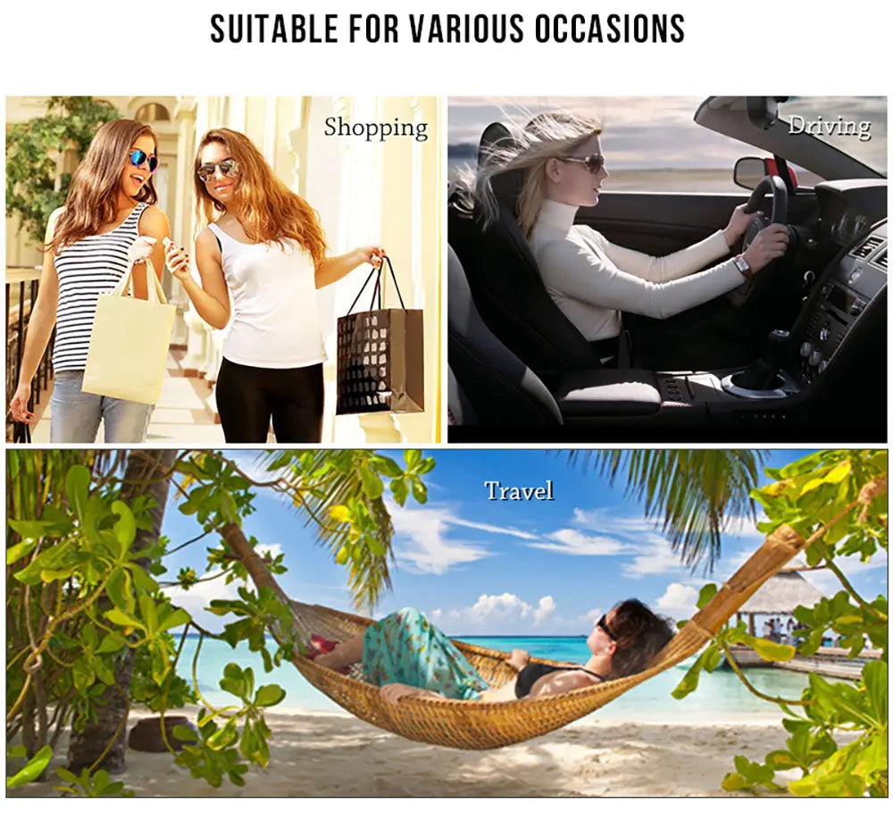 KDEAM Women's Vintage Sunglasses Polarized And Photochromic Lenses Sunscreen Sunglasses Female For Traveling Driving Hiking