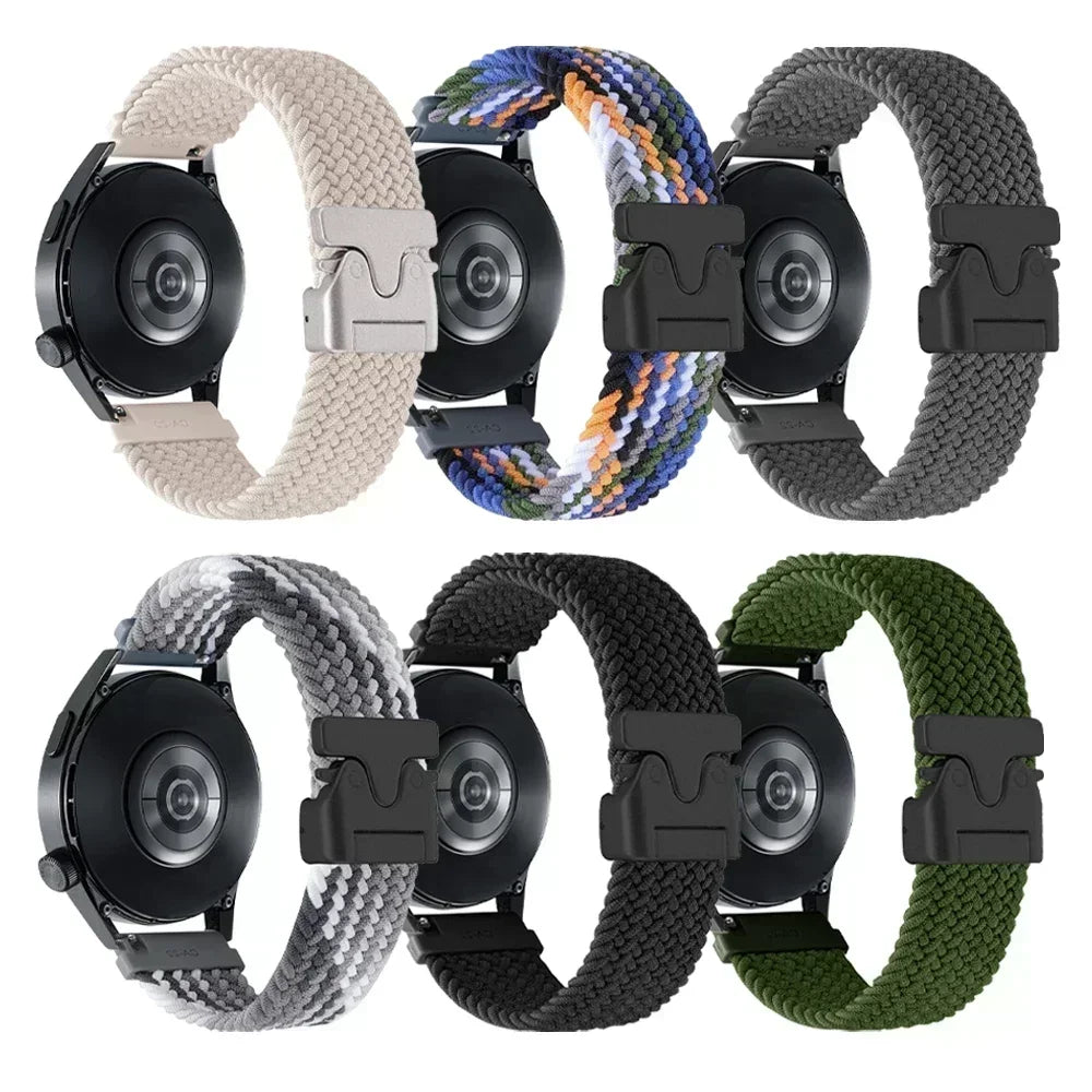 20mm 22mm Straps For Galaxy Watch 7/FE/6/5/pro/4/Classic/active 2/Gear s3 Parachute Bracelet correa Huawei watch GT 2 3 4 5 Band