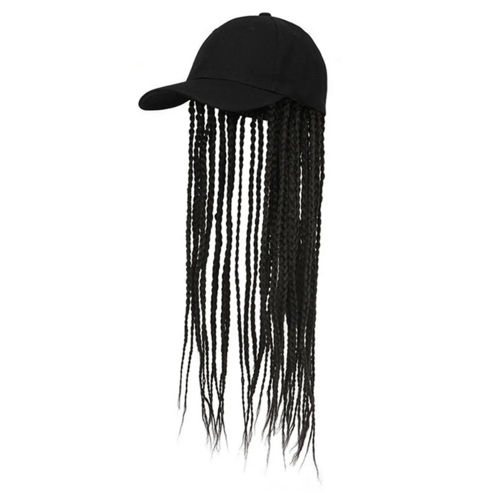 Baseball Cap Wig Hip Hop Hat Daily Wear Synthetic Wig Wig Hair Dreadlocks Cap Peaked Cap Dirty Hair Braid Sun Visor Hats