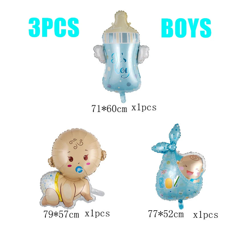 Baby Shower Boy or Girl Balloons Gender Reveal Party Decorations  Baby Boy Shower Decor