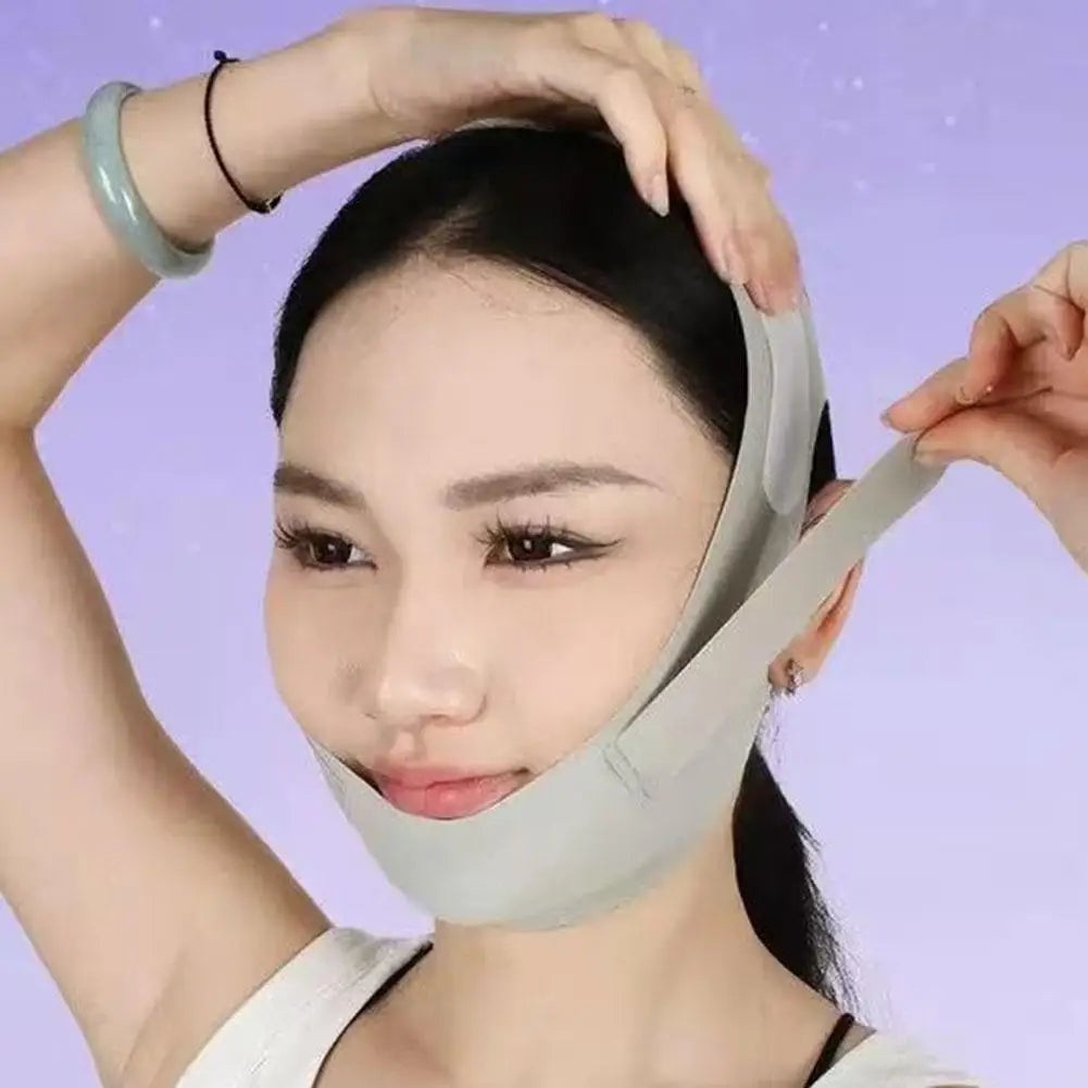 Full Face Shaping V Face Contour Lifting Facial Artifact Firm Nasolabial Folds Double Chin Improve Sleep Polyester Mask Bandage