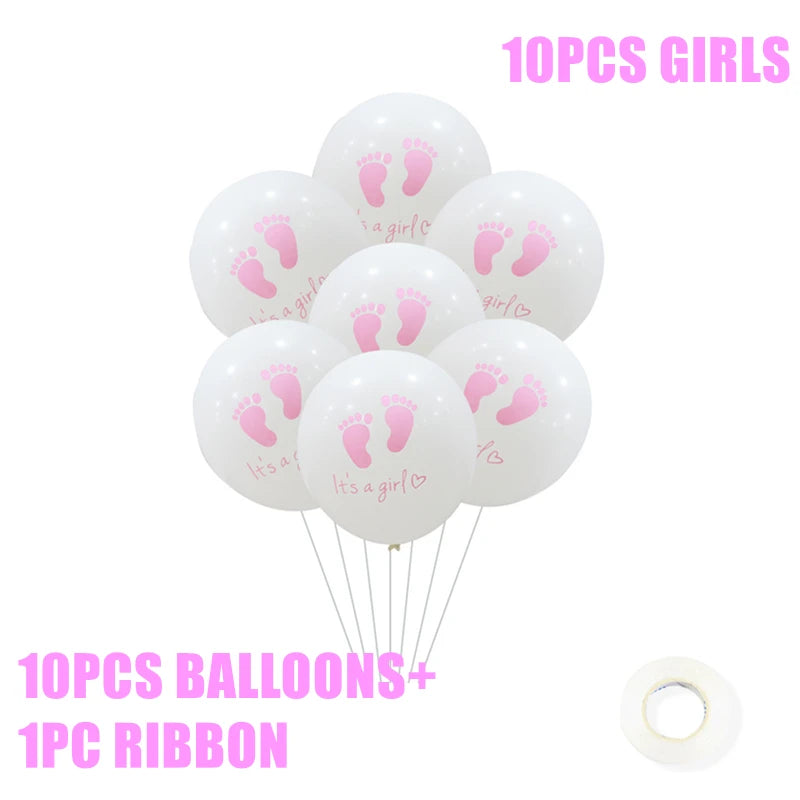 Baby Shower Boy or Girl Balloons Gender Reveal Party Decorations  Baby Boy Shower Decor