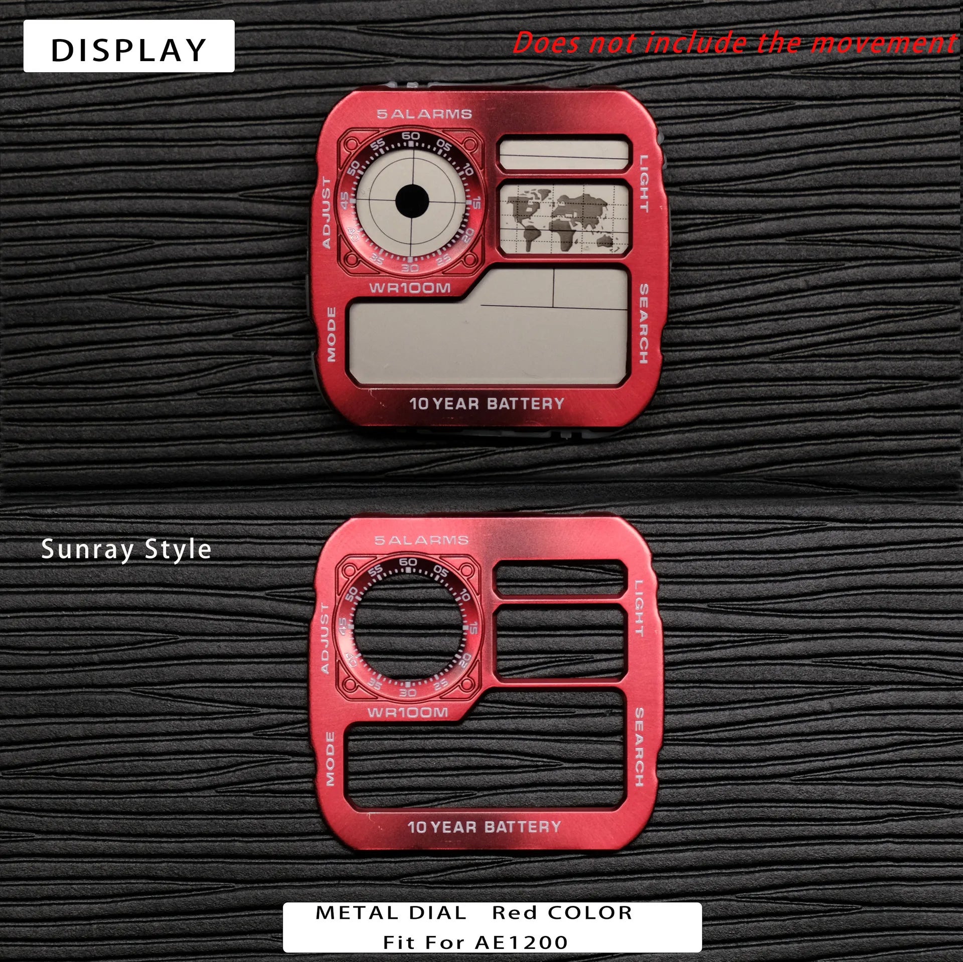Color Display Film for Casio AE-1200 AE-1300, DIY Screen Modification Overlay Sticker, High-Quality Watch Dial Upgrade Kit