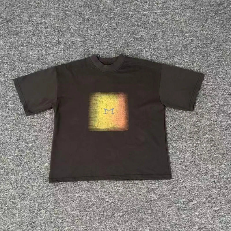American High Street Trend Mertra T-shirt High-quality Cotton Casual Short-sleeved Top
