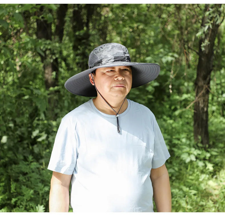 60-65cm Big Head Around The Hat Large Size Big Head Big Face Fat Large Sun Hat Male fisherman's Hat Sunscreen Cap