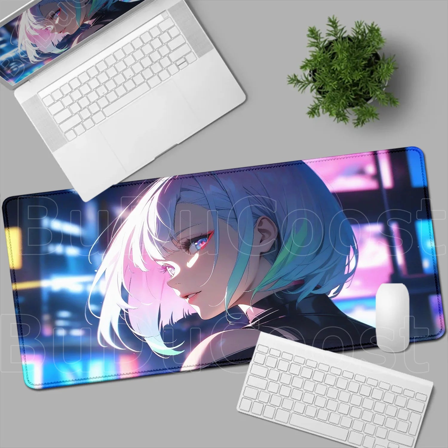 HD Printing New Wallpaper C_cyberpunk E_edgerunners Mouse Pad Non-slip Mousepad Computer Gamer LockEdge Desk Mat PC Keyboard Mat