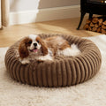 Pet Nest Rabbit Plush Pet Pad Long Hair Round Cat Nest Universal Warm Dog Bed in All Seasons Soft Cat House  Pet Accessories