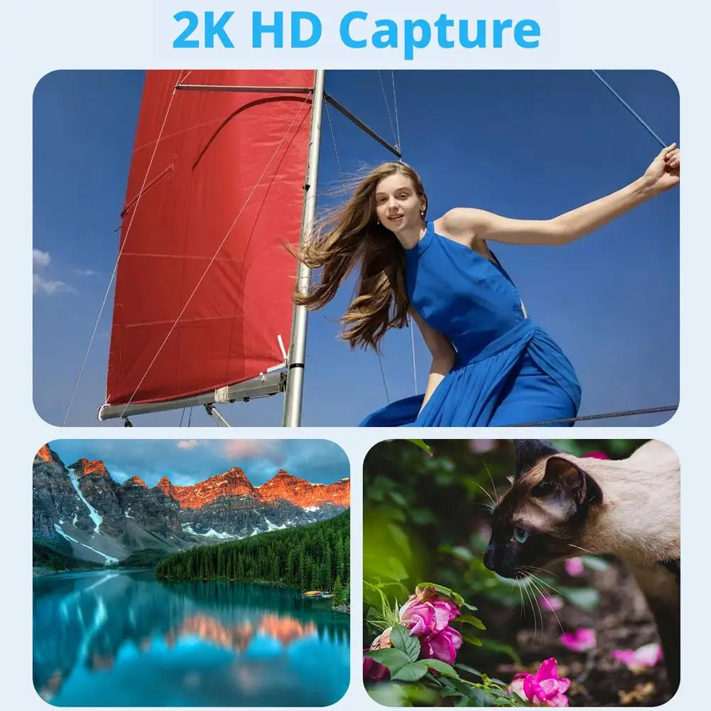AI Glasses Smart Wearable 12 Megapixel Camera Video For Travel Recording 2K HD Hands Free Photo Capture Carry Gadget Tools
