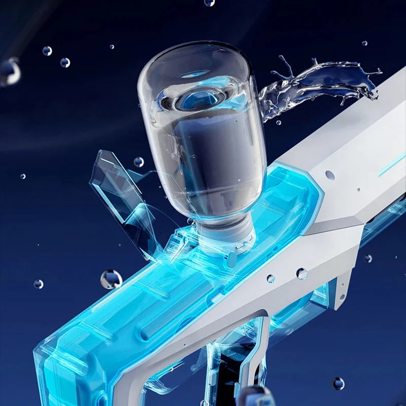 Summer Electric Water Gun for Adults & Kids High Pressure Garden Automatic Pulse Splashing Toy Viral IPX7 Water Blaster