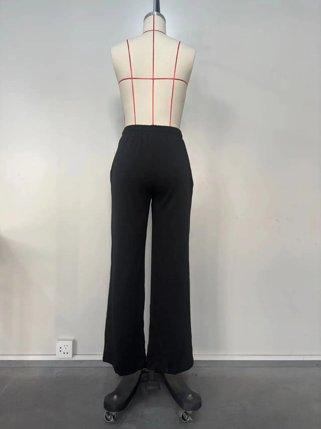 Women Pants Lace Up Ankle Length Loose Pants High Waist Zipper Capris Tracksuit Elegant Party Y2k Mom Pockets Streetwear Casual