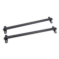 Car Top Roof Rack 2Pcs 100cm Aluminum Luggage Cross Bar Carrier with Lock for 4 or 5 Door Cars Black
