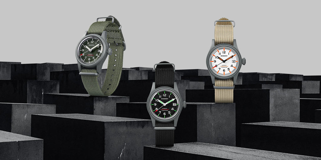 Boderry LANDMASTER Field Watches Titanium Automatic For Seiko Movement Sport 100M Waterproof Outdoor Dive Wristwatch Mens