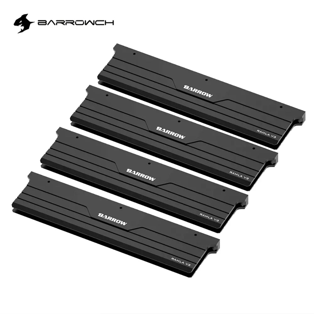 Barrowch DDR5/DDR4 Water cooler memory block memory water cooling block With TFT Digital Display 5v ARGB 3pin Lighting