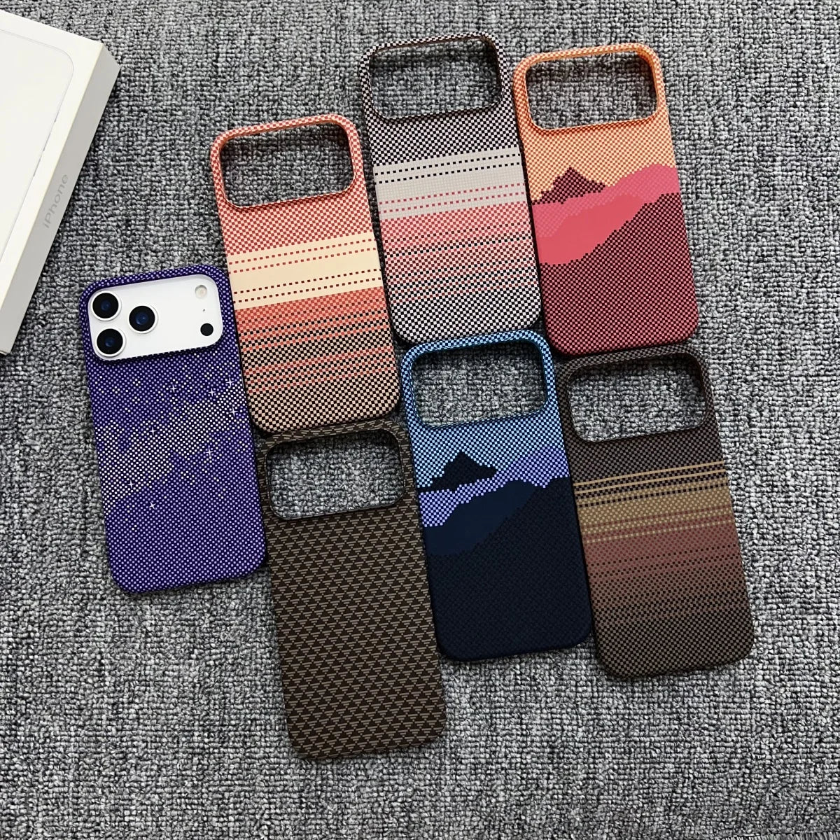 Frameless Carbon Fiber Starry Sky For Magsafe Magnetic Case For iPhone 17 Air 16 15 14 13 12 Pro Max Plus Wireless Charge Cover