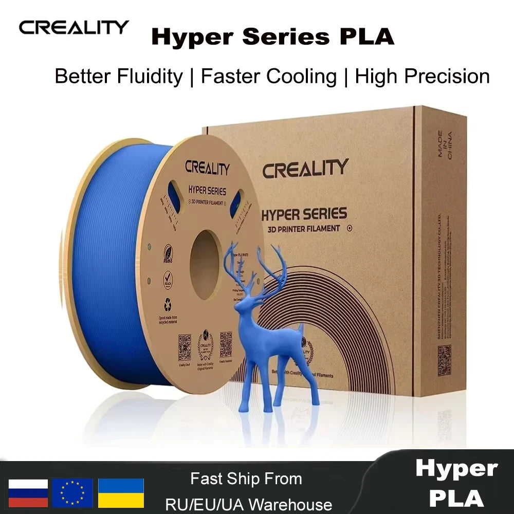 Creality Hyper PLA Filament 1KG High Precision Faster Cooling Better Fluidity Non-toxic Moisture Resistance For FDM 3D Printer
