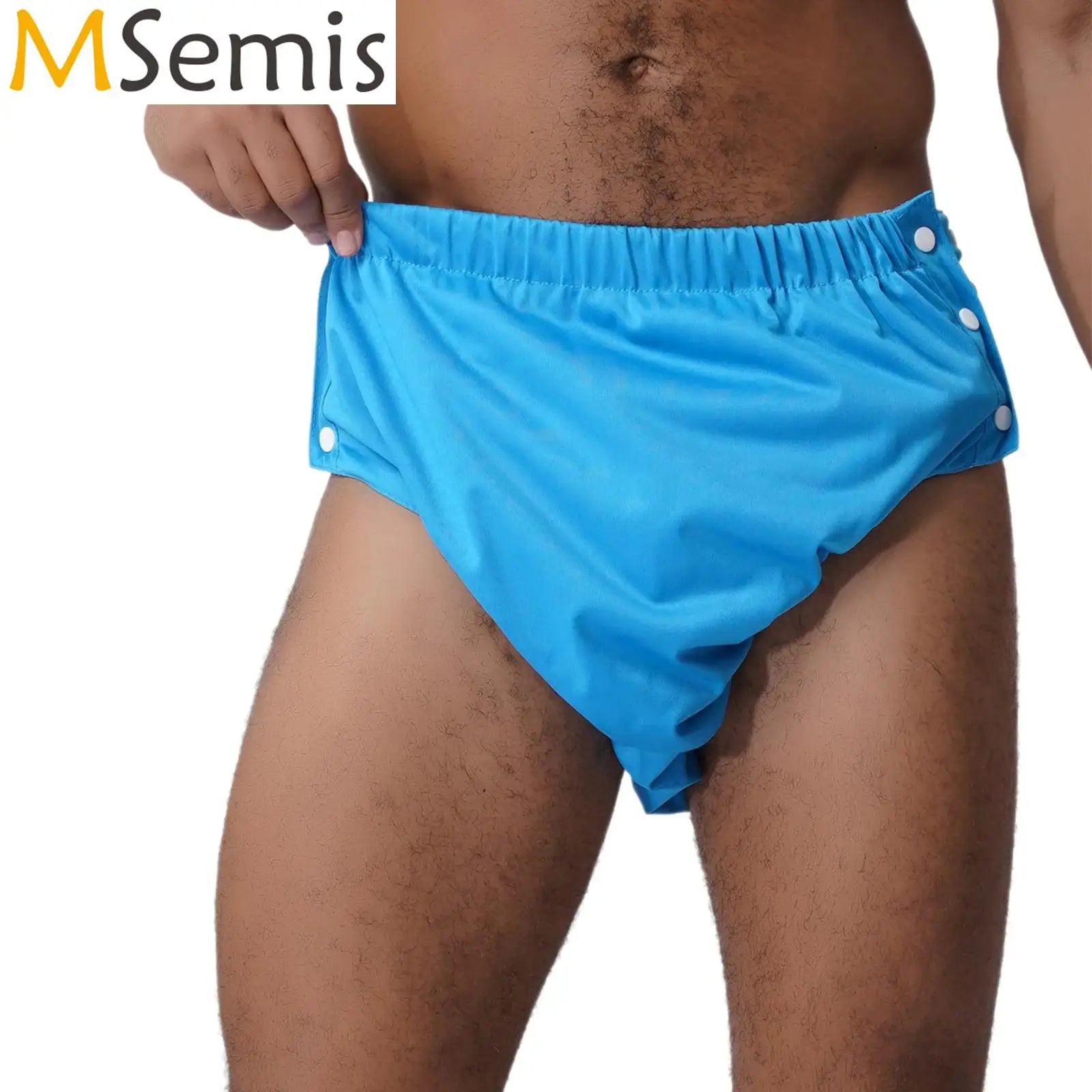 Adults Tear Away Diaper Cover Underwear  Adjustable Waist Leak-proof Reusable Adaptive Underwear for Elders Bedridden Patients