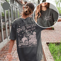 Vintage Anti-social Book Club 2 Sided Comfort T-Shirt for Introverted Romance Reader Distressed Tee Trendy Casual Streetwear