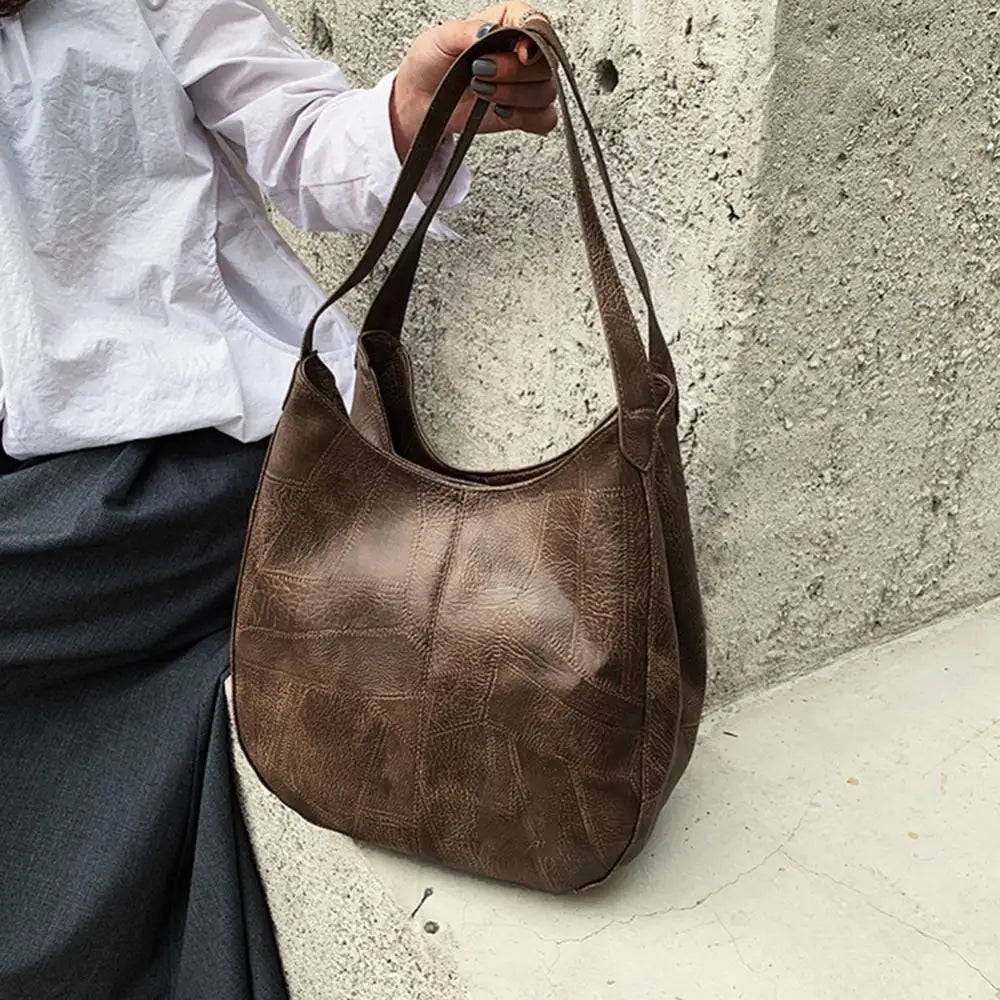 Women's Handbags Vintage Luxury Leather Shoulder Bag Designers Large Bag Modern Fashion Brand Female