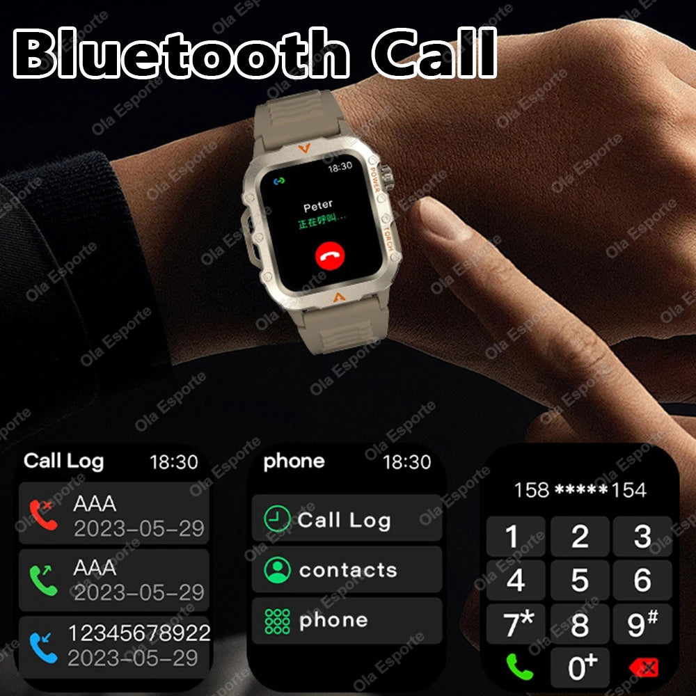 Outdoor Sports Smart Watch for Android IOS Men Women Watches Fitness Track ECG+PGG Health Monitor Smartwatch with Led Lighting
