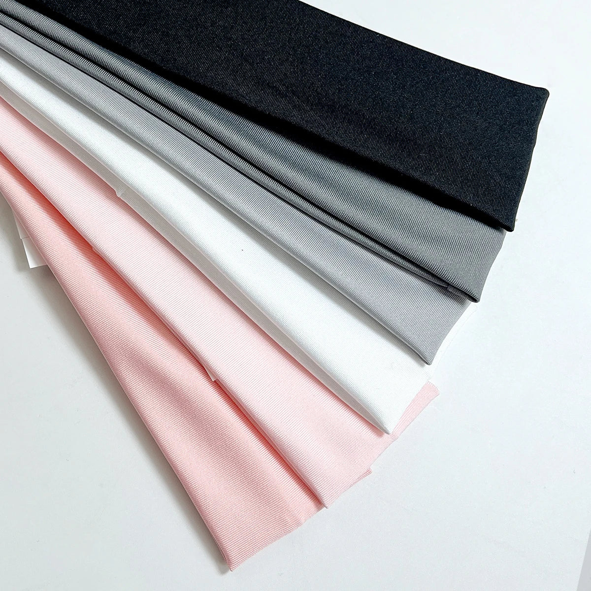 6pcs Fashion Sports Headbands For Women Fitness Running Yoga Solid Color Elastic Hairbands Stretch Makeup Hair Accessories