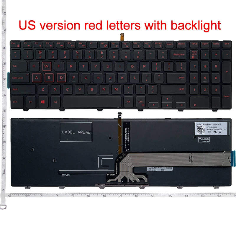 US/UK/RU/SP/FR/BR Laptop Keyboard For Dell Inspiron 15 5547 7557 7748 17 7559 5748 5749 5755 5758 5759 P39F P51F P57F P26E