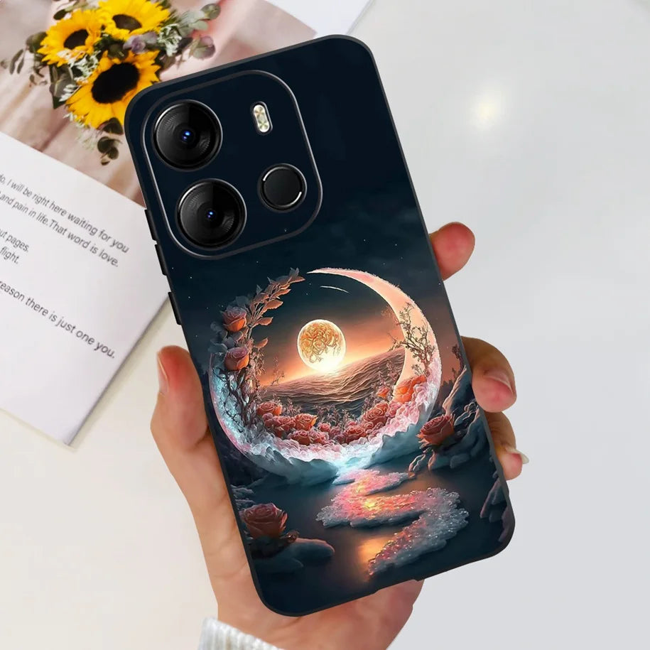 For Tecno Pop 7 Pro Pop7 Case Fashion Marble Soft Silicone Matte Coque For Tecno Spark Go 2023 Funda Pop7Pro BF6 BF7 BF7h Bumper