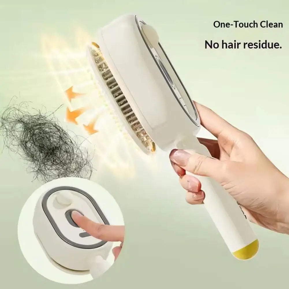 Electric Spray Hair Brush Hair SPA Nourishes Hair Essential Oil Spray Reduce Frizz Anti-Static Retractable Steam Massage Comb