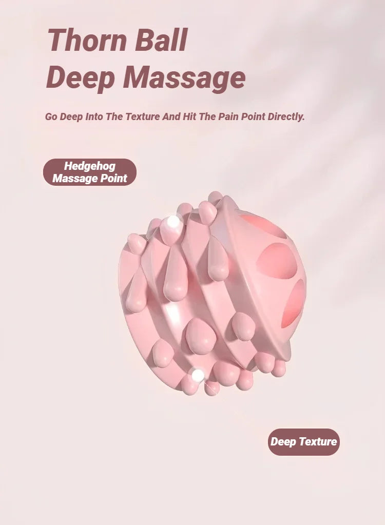 4 Ball Roller Muscles Massage Stick Relaxation Yoga Fitness Wolf Tooth Fascia For Calves Thighs Quadriceps Arms Forearms