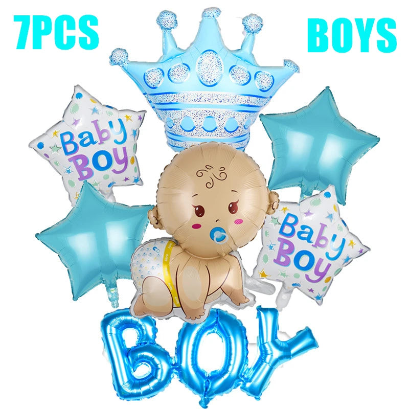 Baby Shower Boy or Girl Balloons Gender Reveal Party Decorations  Baby Boy Shower Decor
