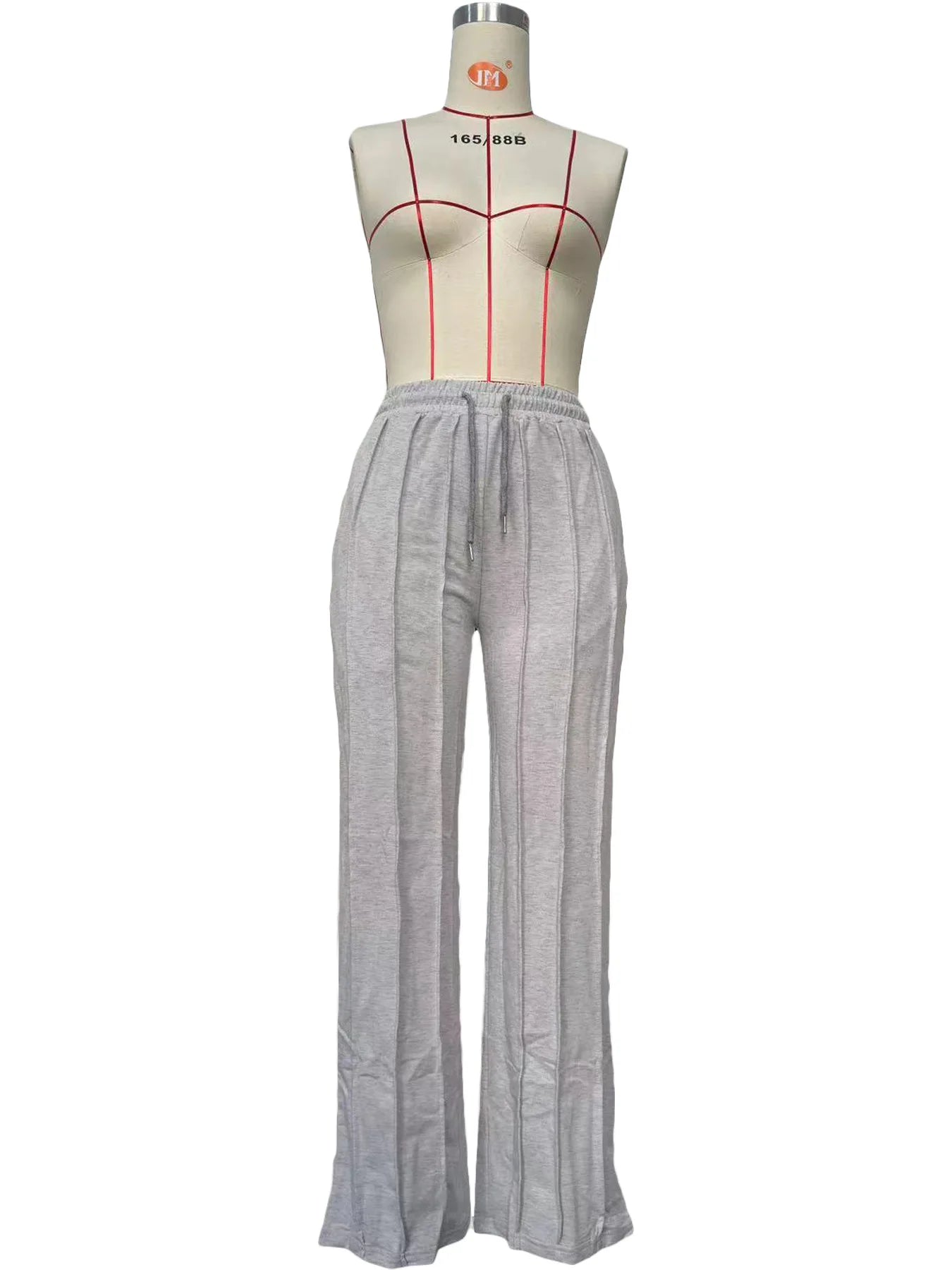 Women Pants Lace Up Ankle Length Loose Pants High Waist Zipper Capris Tracksuit Elegant Party Y2k Mom Pockets Streetwear Casual