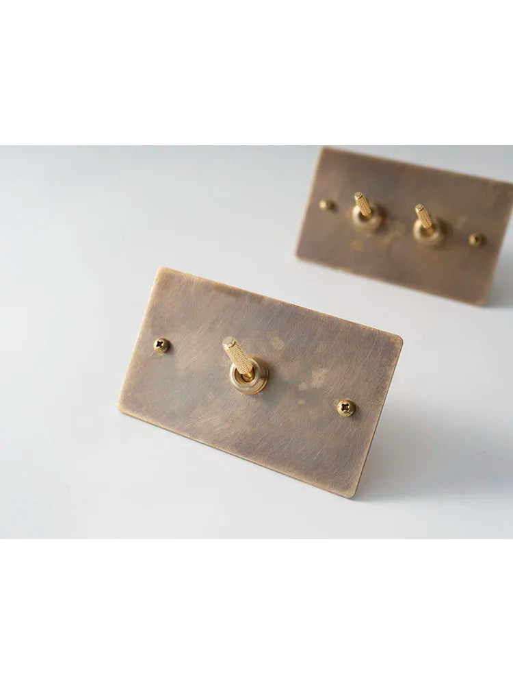 CE Golden Color Brass Knurl Toggle  12~ 250V 1GANG 2WAY DIY Home Bar Hotel Car Machine Customized Electric Wall Light Switch