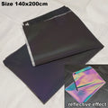 Rainbow Reflective Fabric Colorful High Bright DIY Make For Clothes Garment Designer Cloth Magic Gradient Color