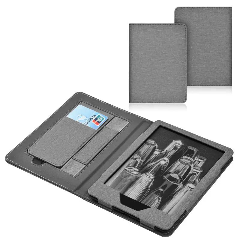 Leather Protective Case Cover for Kindle Paper White 5/6 M2L3EK/M2L4EK/SA568B 6.8"/7" Bracket Handheld Card Holder 11/12th