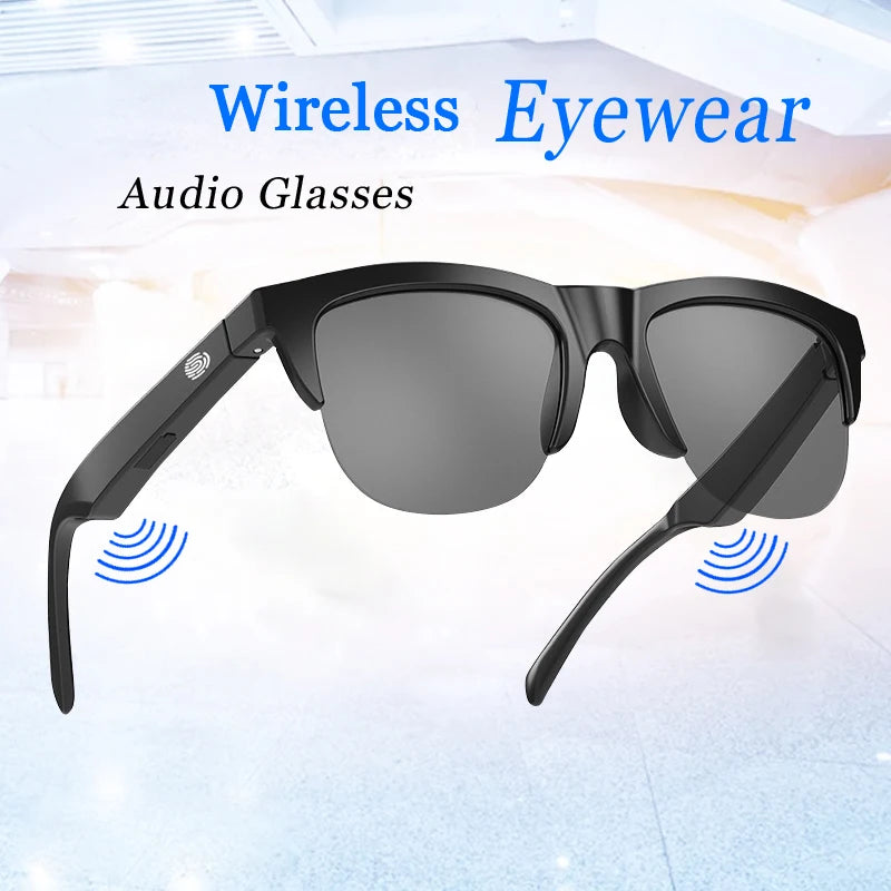 F06 Smart Glasses Earphone Anti-Blu-ray Stereo headset Dual Speaker Touch Wireless Bluetooth Sunglasses Headphone Travel Driving