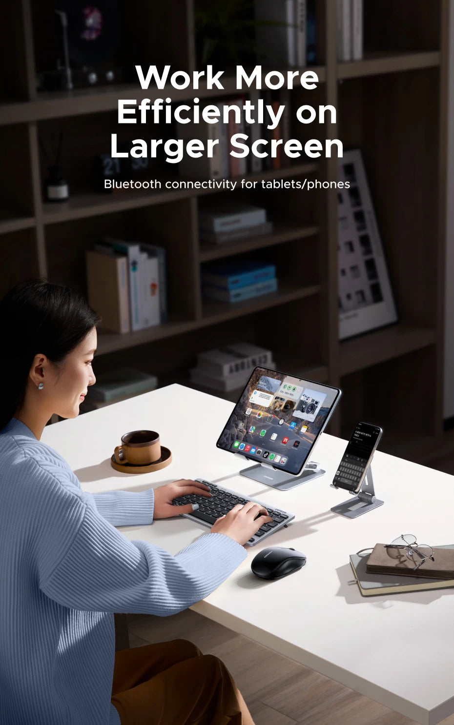 UGREEN Wireless Keyboard Bluetooth 5.3 & 2.4G Wireless Russian/EN 78 Keycaps For MacBook iPad PC Tablet