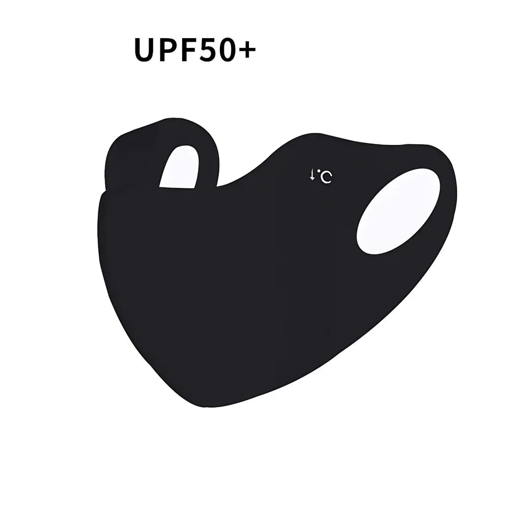 Ice Silk Summer Mask For Women Men Breathable UV Protection Face Cover Thin Invisible Outdoor Sports Cycling Sunscreen Masks New
