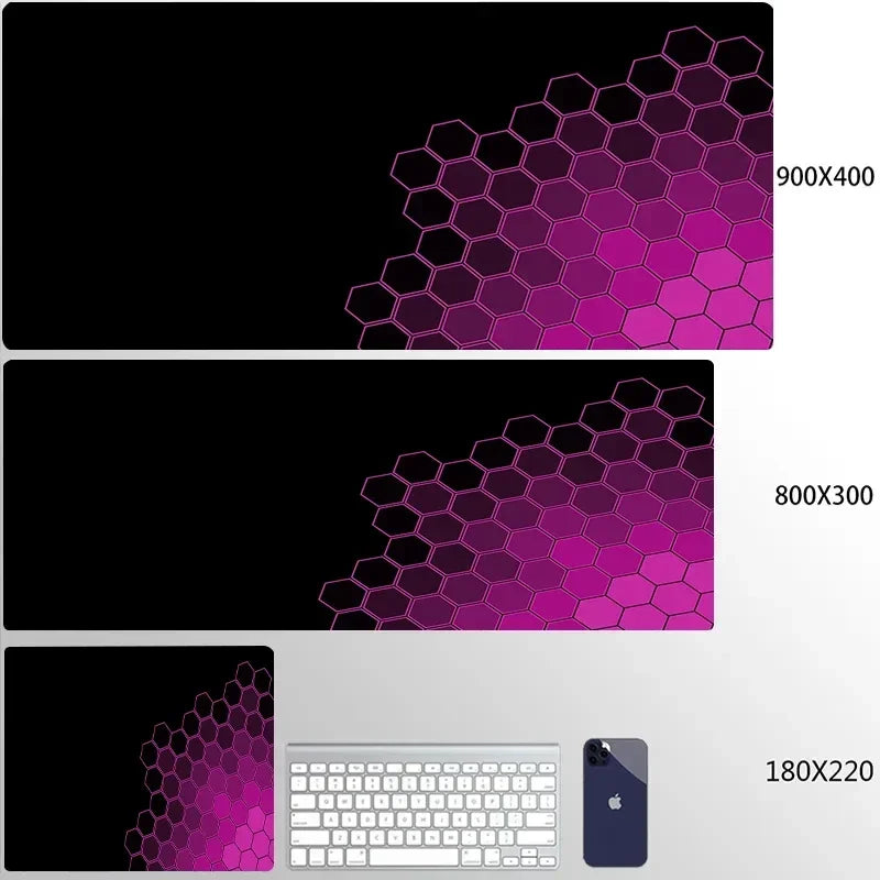 900x400 Geometric Art Large Gaming Mouse Pad Gamer Big Mouse Mat Computer Gaming Locking Edge MousePad Keyboard Desk Mice Pads