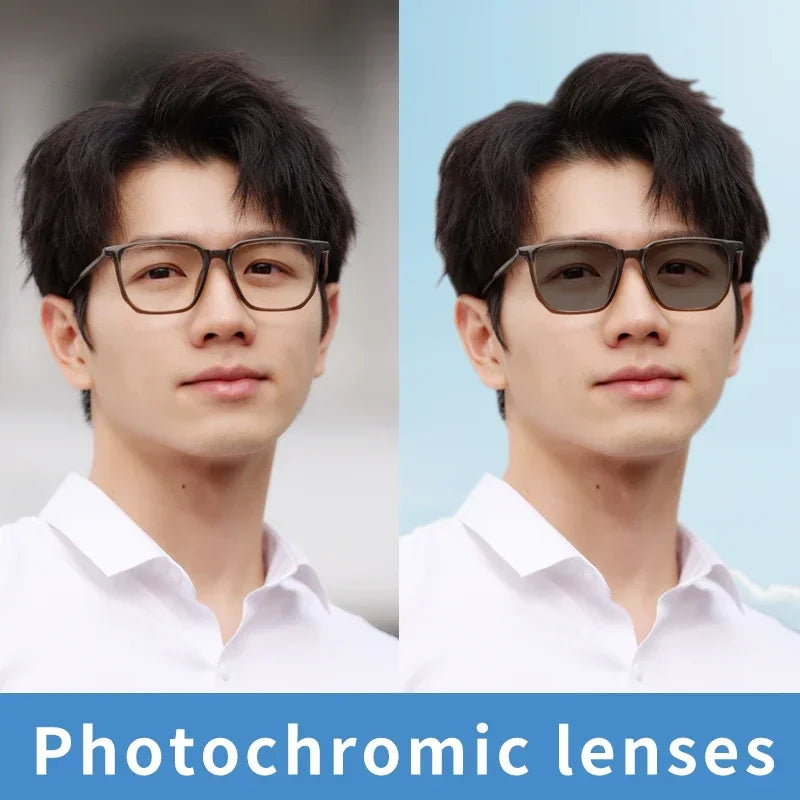 Photochromic Progressive Multifocus Computer Reading Glasses  Transition UV400 Sunglasses Multifocal Rectangular Readers
