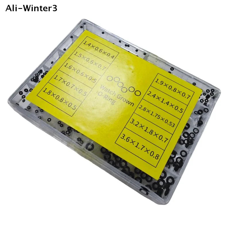 (YY)1 Box New Mini Rubber Washer O-Ring Watch Waterproof Watches Seals Watch Crown Gaskets Watch Repair Tools Watchmaker Tool