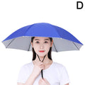 Rain Umbrella Hat Foldable Sun Shade Waterproof Fishing Headwear Cap Beach Head Hats Double-Layer UV Protection Sunscreen