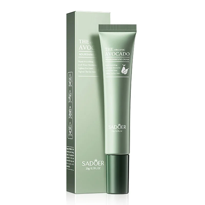 SADOER Avocado Eye Cream Anti Wrinkle Dark Circles Eye Bag Firming Moisturizing Tender Eye skincare Beauty Health Skin Care
